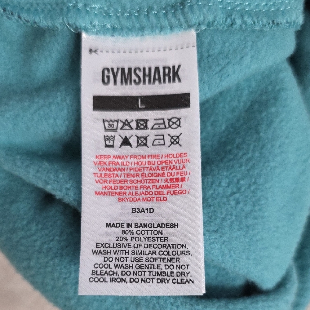 Gymshark Women’s Adapt Animal Seamless Workout Shorts - Teal - Size L - Picture 7 of 9